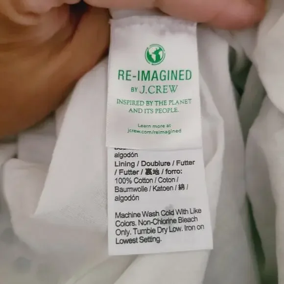 J. Crew Block Print Tiered Maxi Skirt Blue Boho Cotton Size XL - Picture 5 of 9